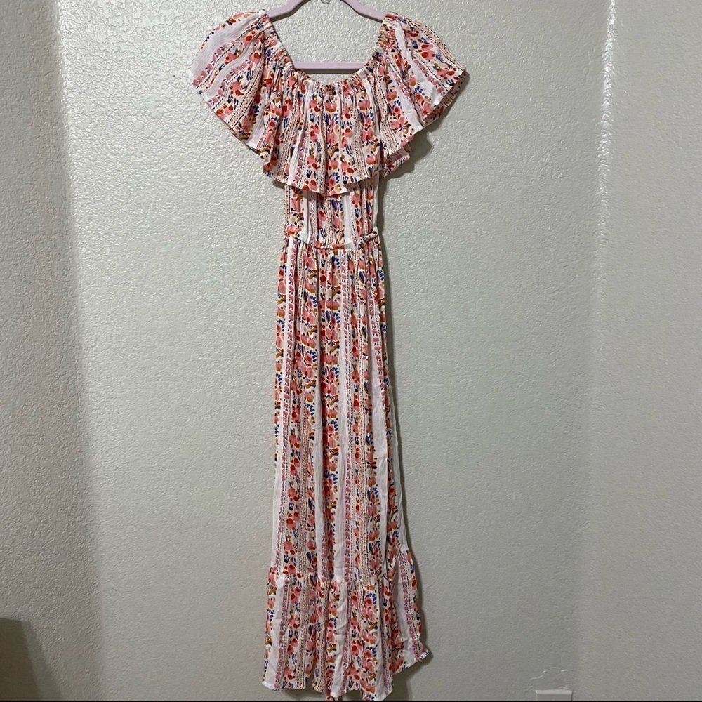 margaux riviera floral Print Maxi dress